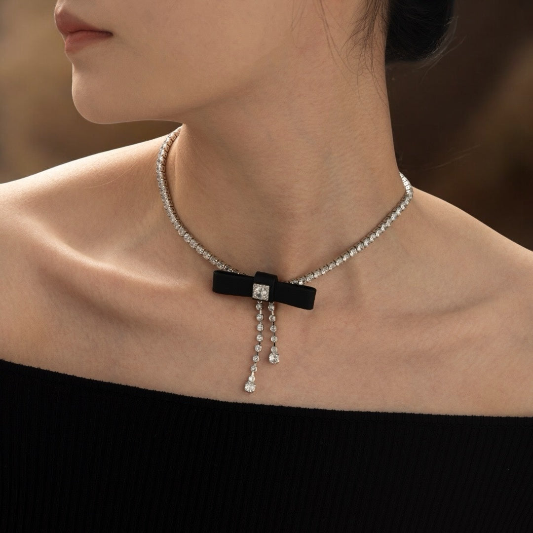 Black Bow Choker